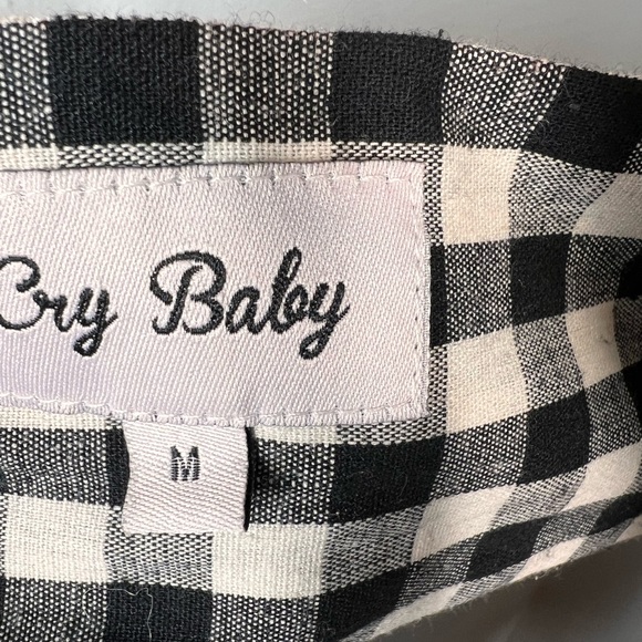 EUC Cry Baby Gingham Cropped Top - Picture 7 of 8